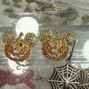 Sparkling Pumpkin Earrings Mickey baublebar earrings Disney